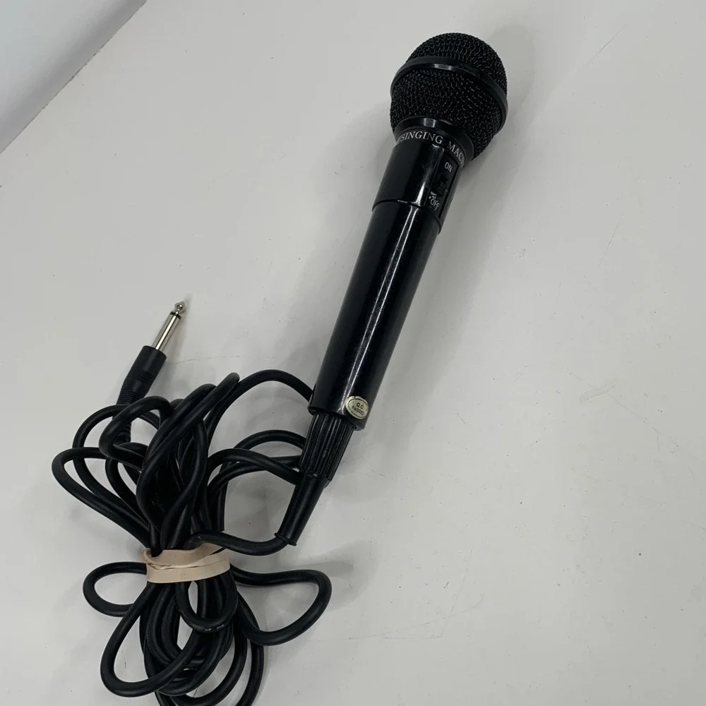 The Singing Machine Co Microphone Black with Black Cord